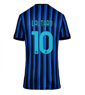 Inter Milan Lautaro Martinez #10 Hjemmebanetrøje Dame 2025-26 Kortærmet